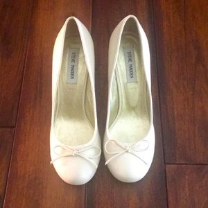 Steve Madden cream heels size 8